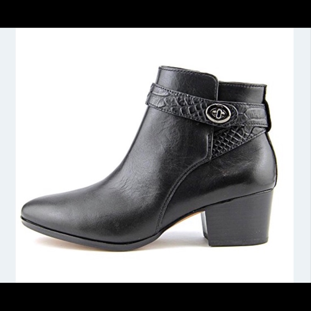 Black ankle booties